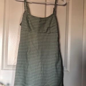 Brandy Melville Green Gingham Dress